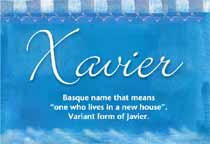 Meaning of the name Xavier