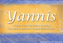Meaning of the name Yannis