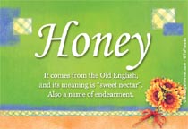 Meaning of the name Honey