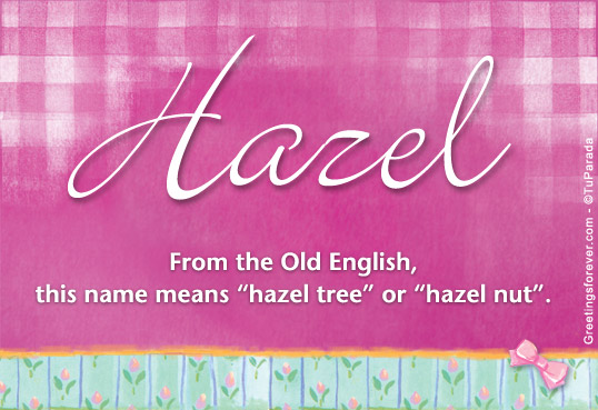 hazel name meaning