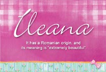 Meaning of the name Ileana