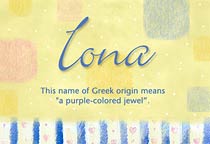 Meaning of the name Iona