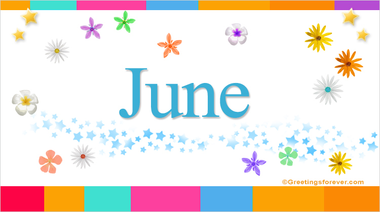 Nombre June, Imagen Significado de June