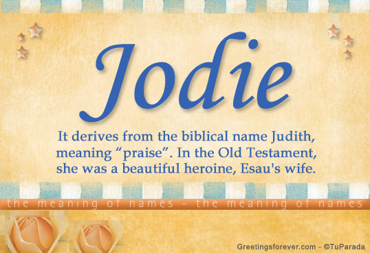 Jodee - Meaning of Name