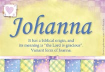 Meaning of the name Johanna