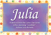 Meaning of the name Julia
