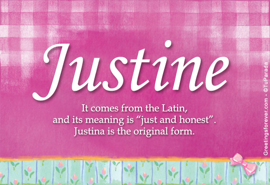 Justine Name Meaning - Justine name Origin, Name Justine, Meaning of ...