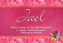 Meaning of the name Jael