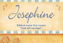 Meaning of the name Josephine
