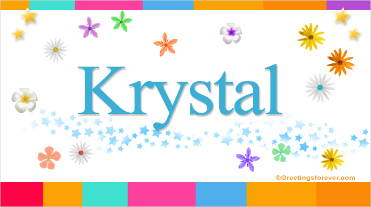 Nombre Krystal, Imagen Significado de Krystal