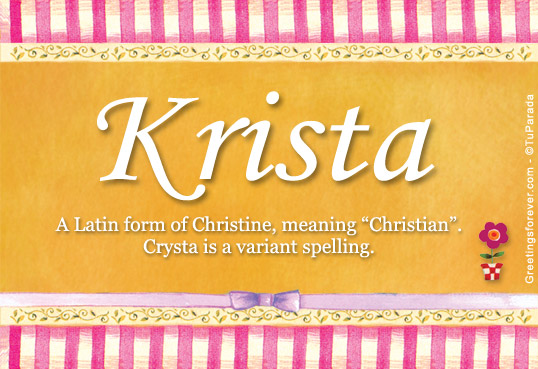 Ecard - Krista