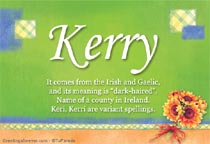 Meaning of the name Kerry