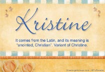 Meaning of the name Kristine