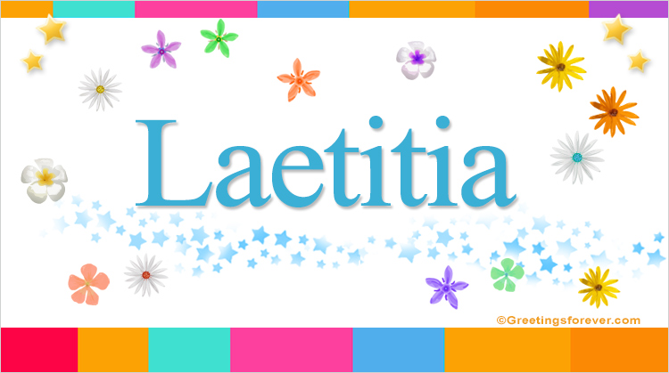 Nombre Laetitia, Imagen Significado de Laetitia