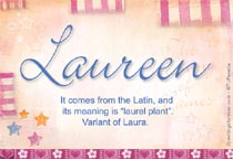 Meaning of the name Laureen