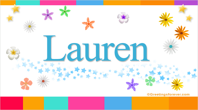 Nombre Lauren, Imagen Significado de Lauren