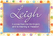Meaning of the name Leigh