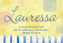 Meaning of the name Lauressa