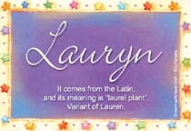Meaning of the name Lauryn