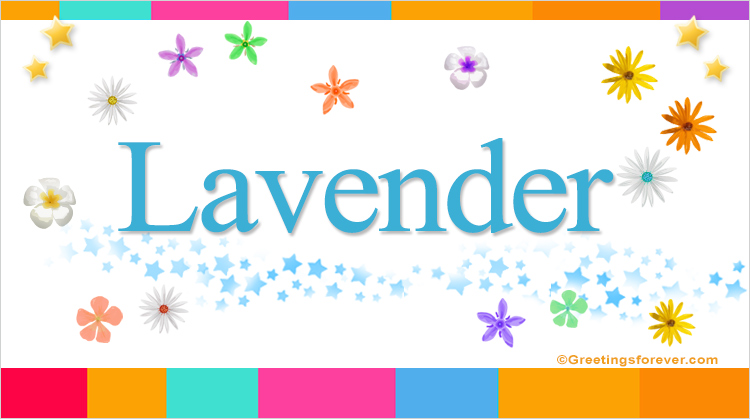 Nombre Lavender, Imagen Significado de Lavender