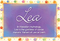 Meaning of the name Lea