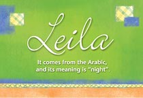 Meaning of the name Leila