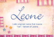 Meaning of the name Leone