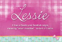 Meaning of the name Lessie
