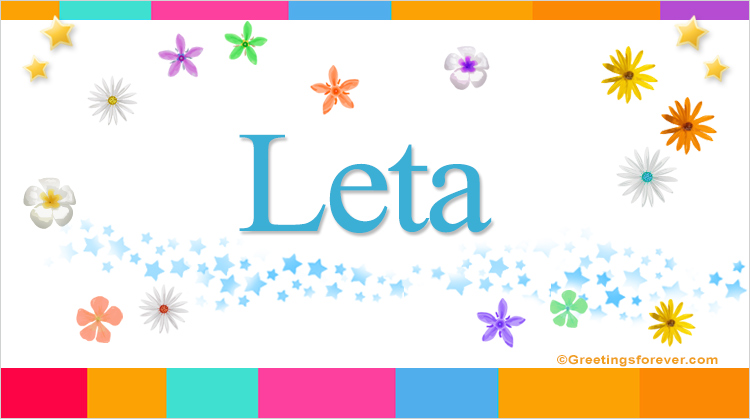 Nombre Leta, Imagen Significado de Leta