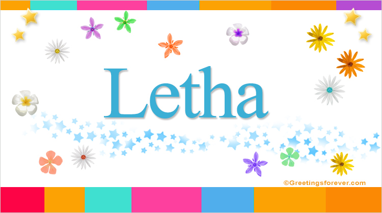 Nombre Letha, Imagen Significado de Letha