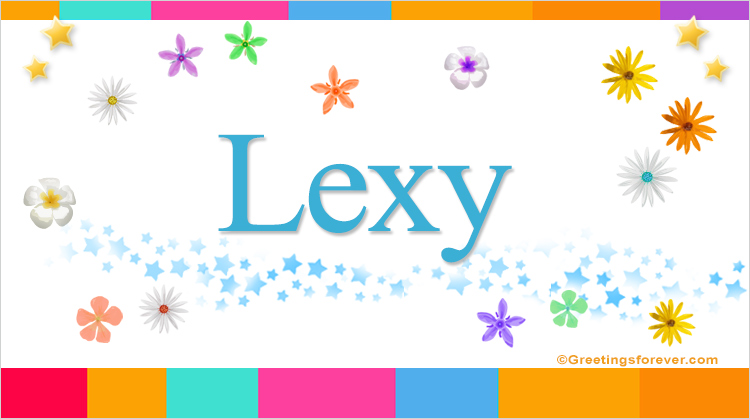 Nombre Lexy, Imagen Significado de Lexy
