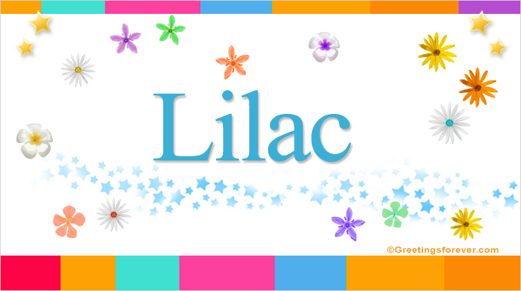 Nombre Lilac, Imagen Significado de Lilac