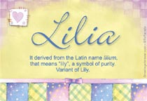 Meaning of the name Lilia