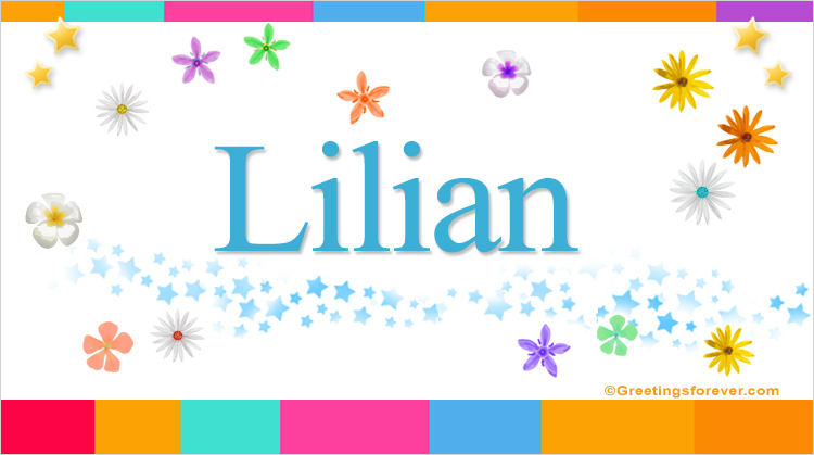 Nombre Lilian, Imagen Significado de Lilian