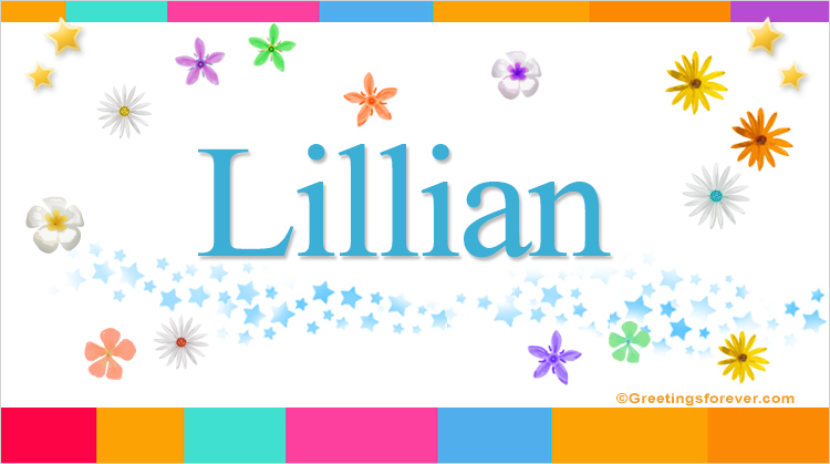 Nombre Lillian, Imagen Significado de Lillian