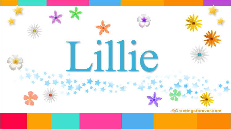 Nombre Lillie, Imagen Significado de Lillie