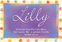 Meaning of the name Lilly