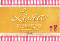Meaning of the name Livia
