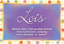 Meaning of the name Lois