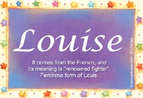 TheNameThing: Louise  Names with meaning, Faith, Names