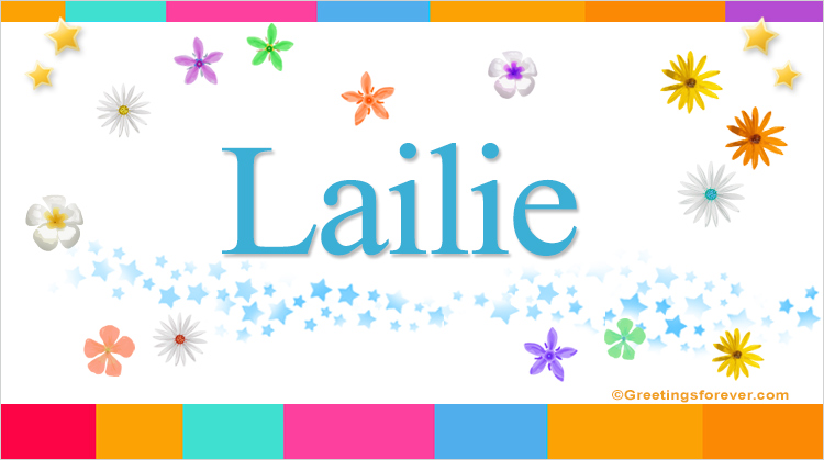 Nombre Lailie, Imagen Significado de Lailie