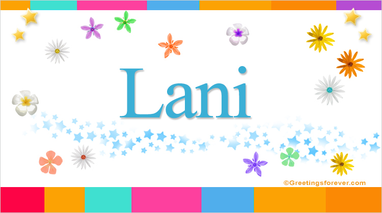 Nombre Lani, Imagen Significado de Lani