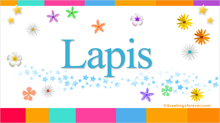Nombre Lapis, Imagen Significado de Lapis