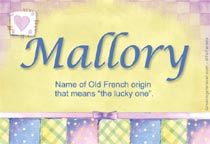 Meaning of the name Mallory