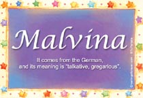 Meaning of the name Malvina