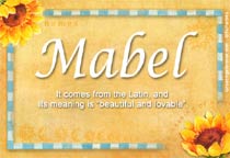 Meaning of the name Mabel