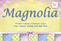 Meaning of the name Magnolia