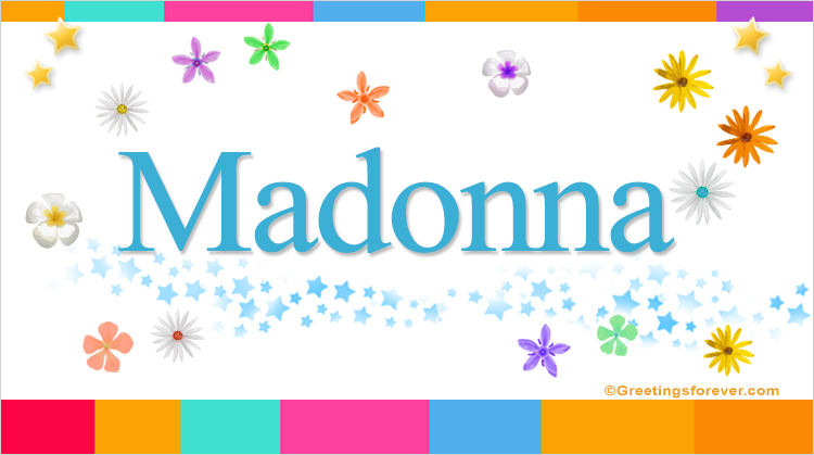 Nombre Madonna, Imagen Significado de Madonna