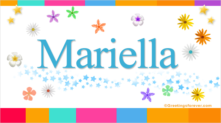 Nombre Mariella, Imagen Significado de Mariella