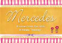 Meaning of the name Mercedes